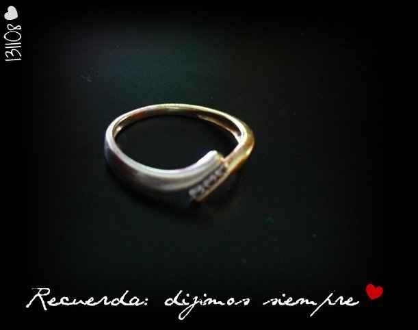 Mi anillo de pedida&#9829;