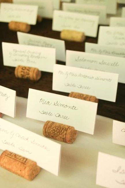 Nombres de invitados en las mesas 2
