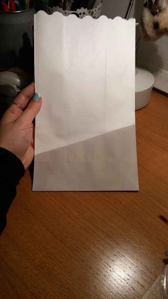 Bolsa ignífuga para velas pintada
