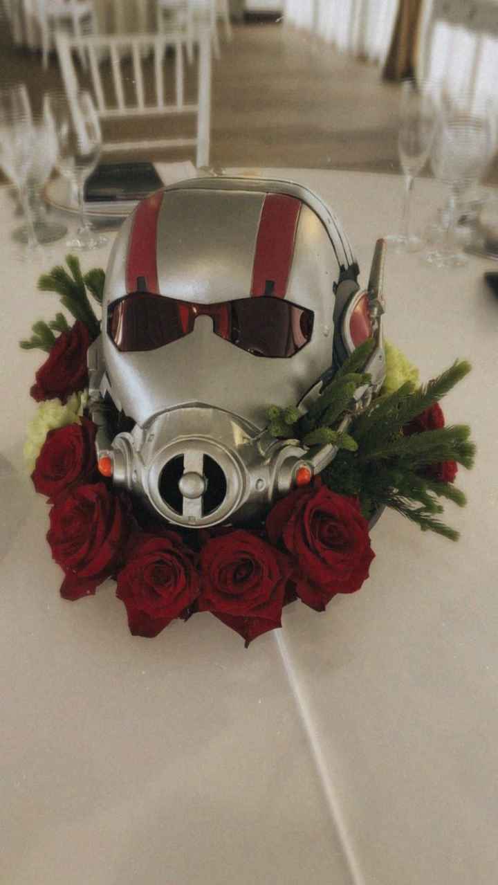 Boda temática Marvel: Centros de mesa 4