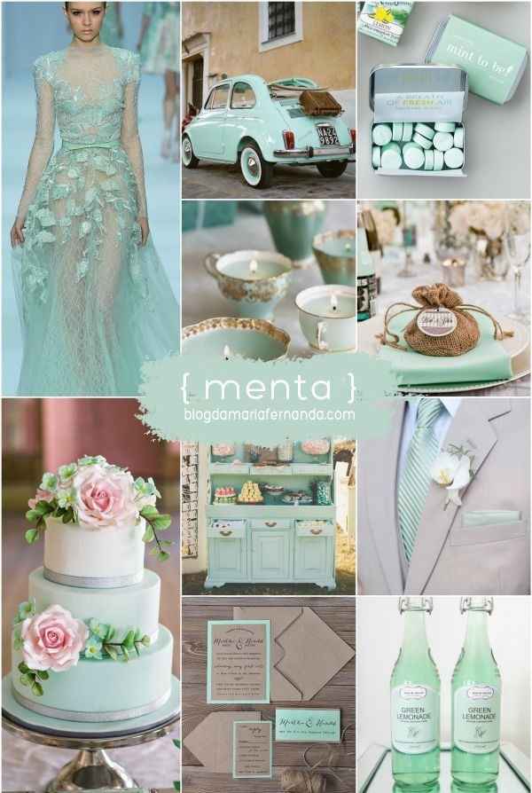 Boda verde menta