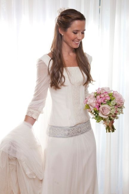 Peinado boda para novia castaña