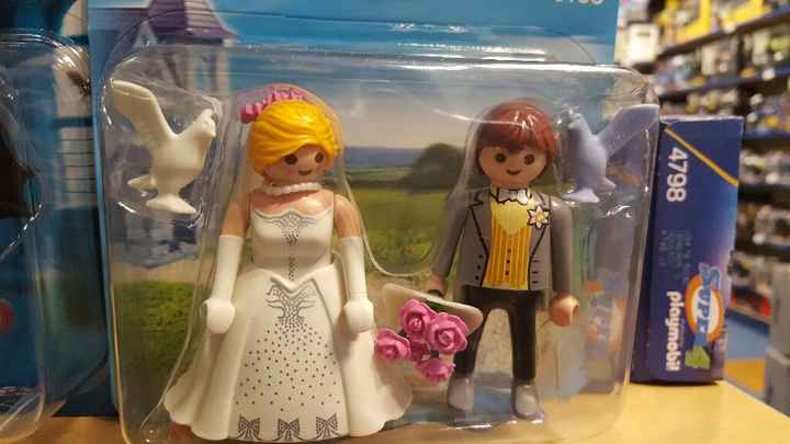 Figura tarta novios playmobil - 1