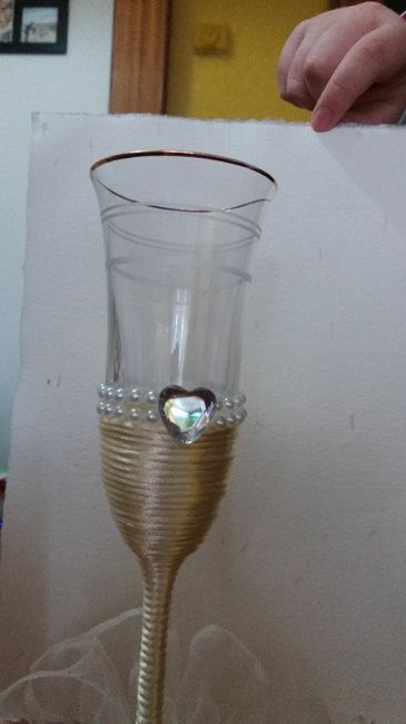  Decoración de las copas de novios!! - 2