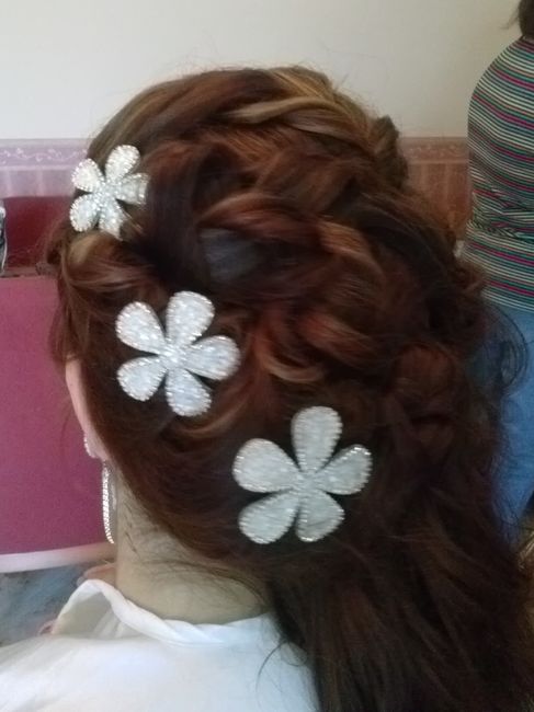 Duda con horquillas y peinado - 2