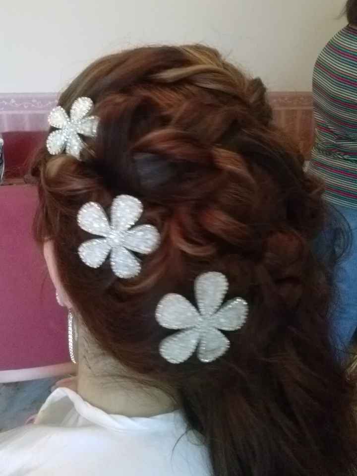 Duda con horquillas y peinado - 2
