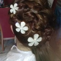 Duda con horquillas y peinado - 1