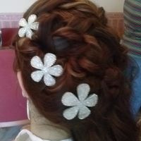 Duda con horquillas y peinado - 2