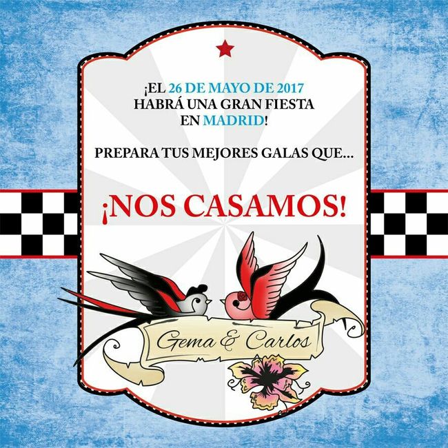 Enamoradita de nuestro save the date!! - 1