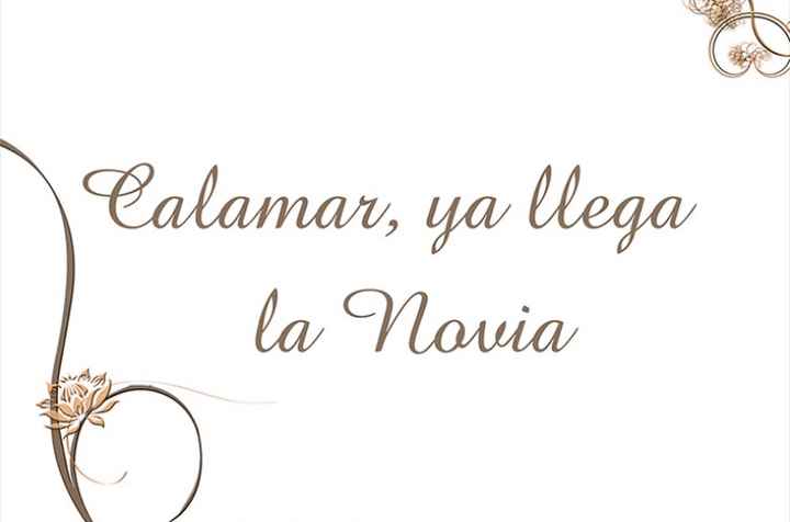 Cartel ya llega la novia - 1