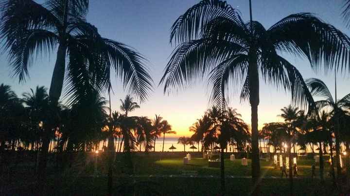 Puesta de sol desde la habitación