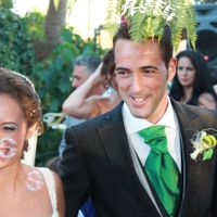 Saliendo de la ceremonia