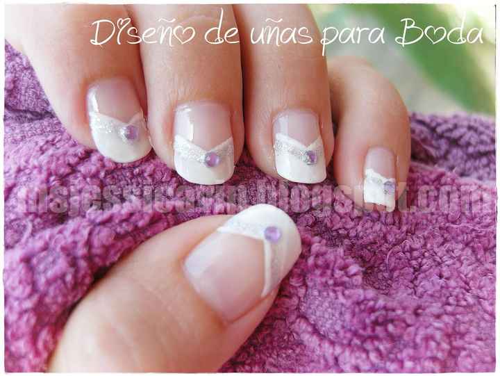 Ideas de uñas para novia