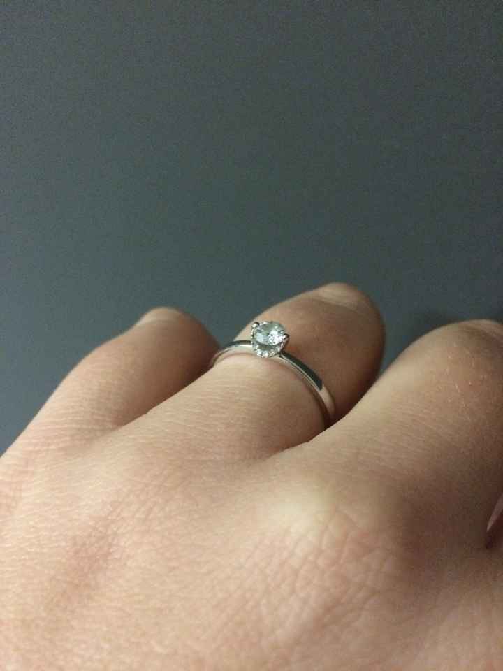 Mi precioso anillo de compromiso