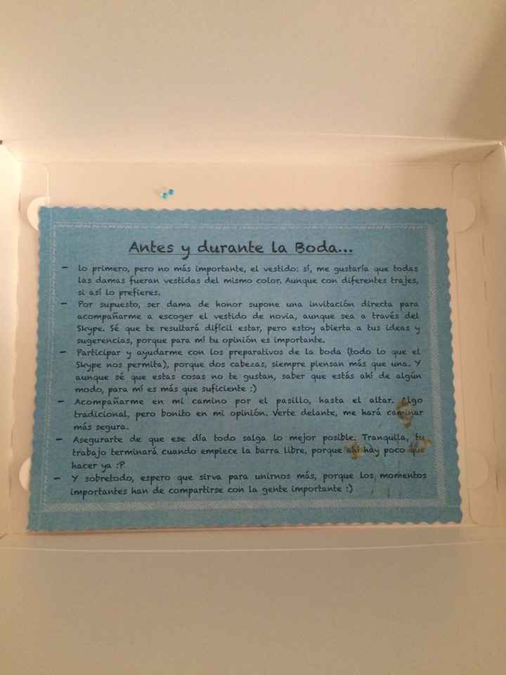 ¿Quieres ser mi dama de honor?