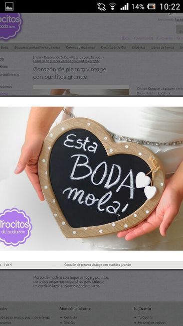 Pizarra corazón - 2