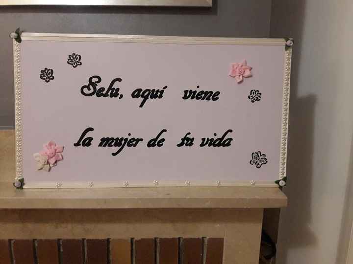 Mi cartel aqui viene la novia!!!!! - 1
