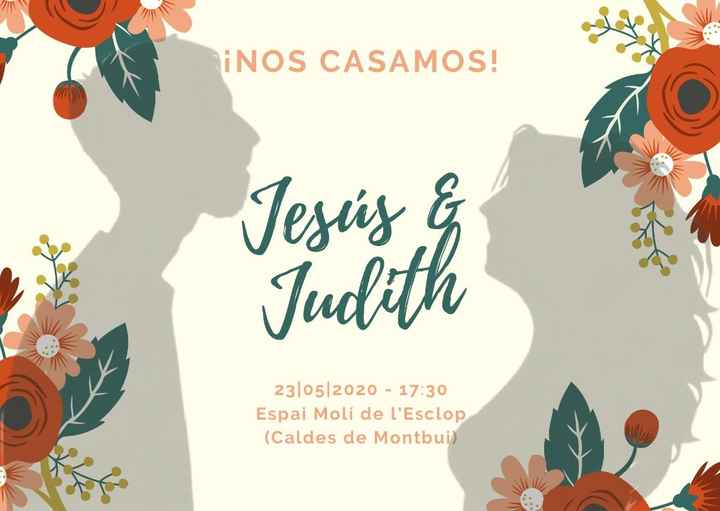 Invitación parte delantera