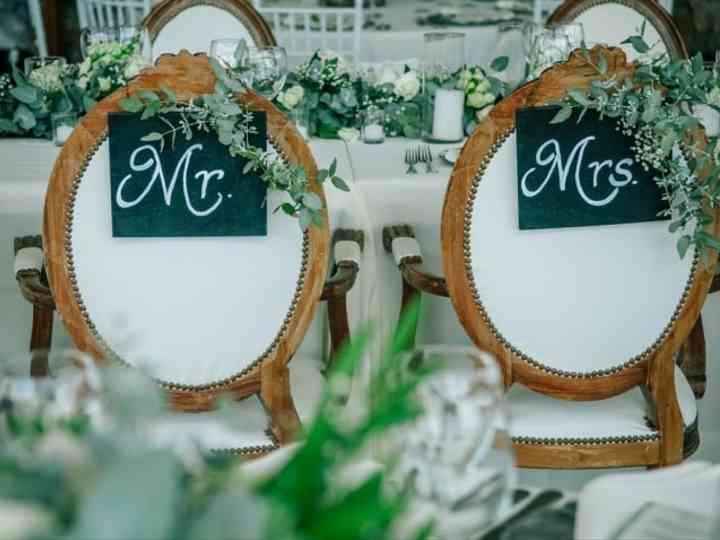 ¡Decoración sillas de la mesa presidencial! - 5