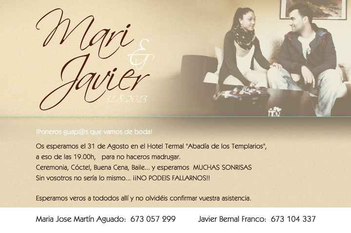 Nuestras invitaciones