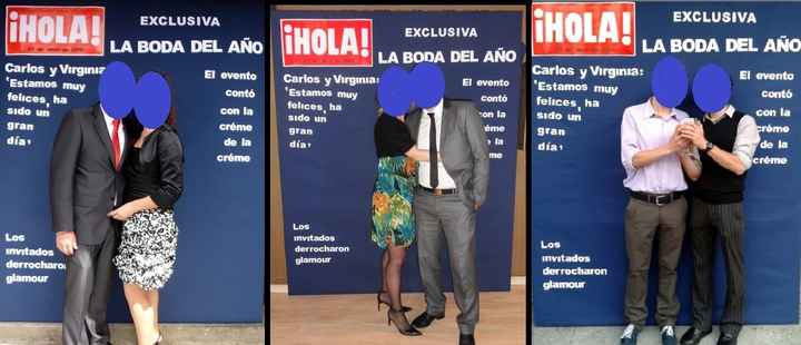 PHOTOCALL BODA PORTADA REVISTA HOLA