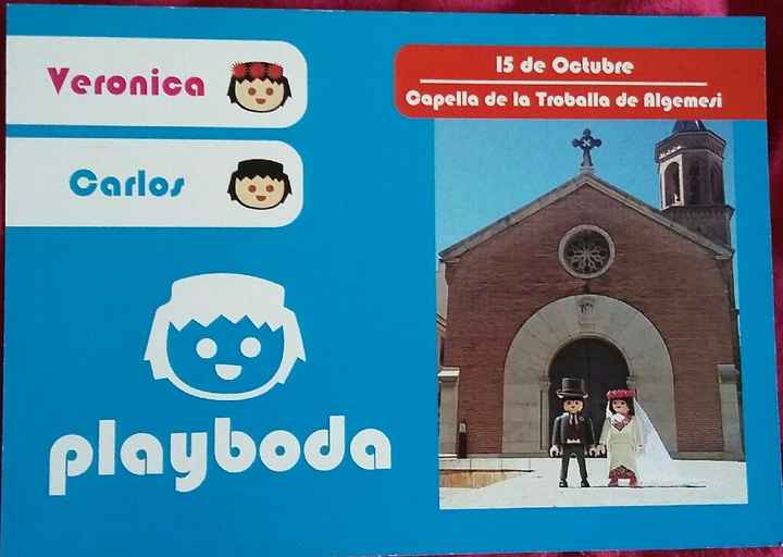 Invitaciones playmobil - 1