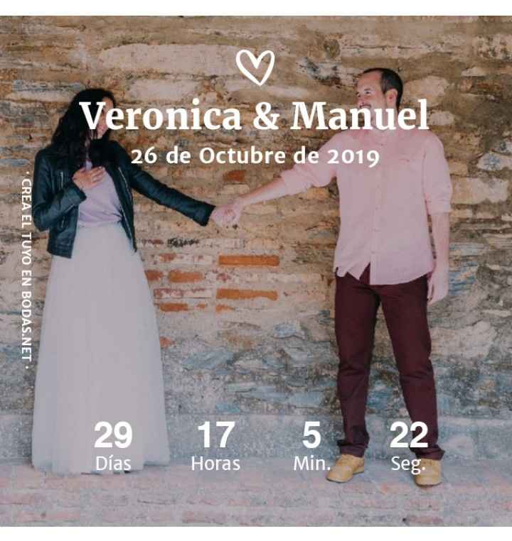 ¡Comparte tu contador de boda! 😄💍 - 1