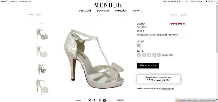 Zapato en la web