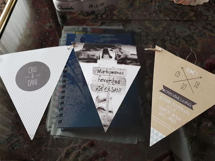 la invitación de la boda... 