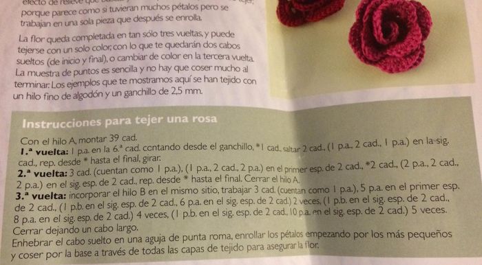 rosa ganchillo