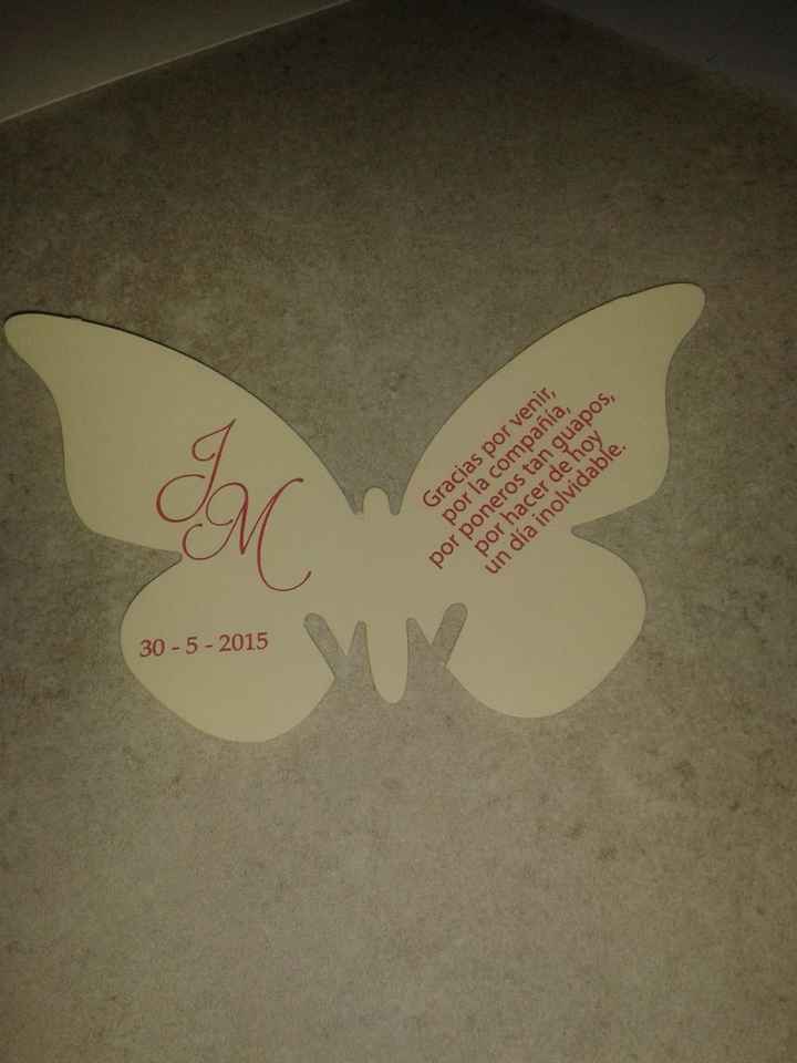 mariposa agradecimiento