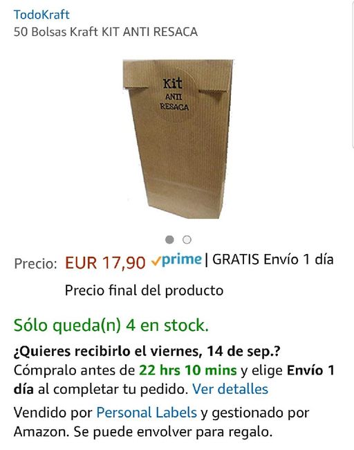 Bolsas kraft kit antiresaca - 1