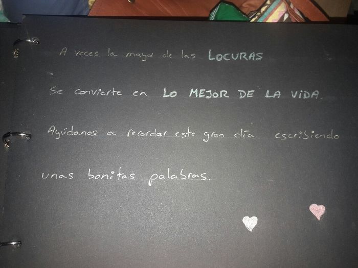 Libro firmas decoración - 2