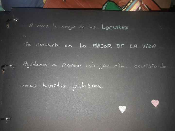 Libro firmas decoración - 2