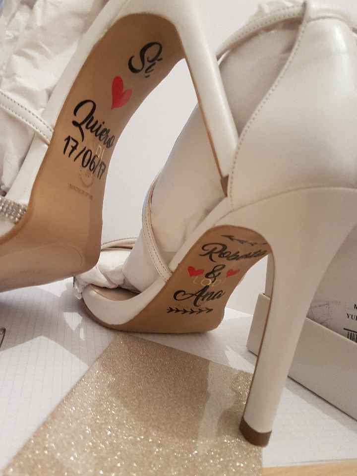 Pegatinas zapato novia - 1