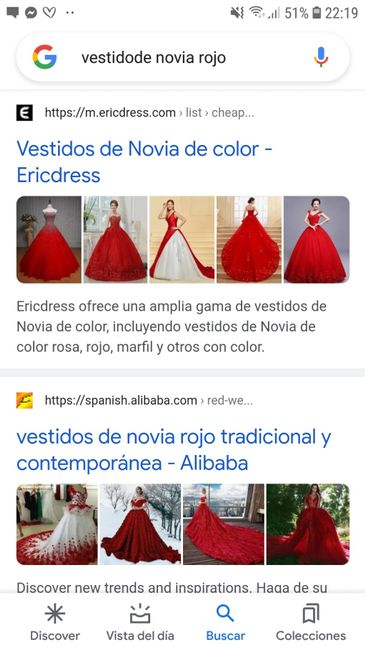 Vestido de novia rojo 1