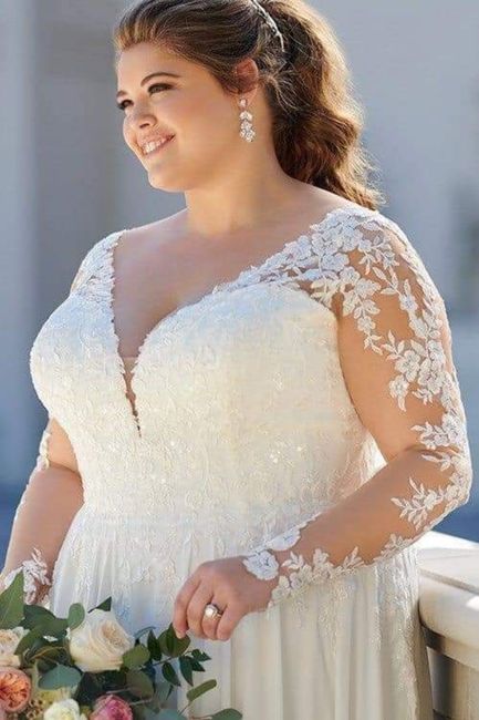 Novia plus size + complejos. 2