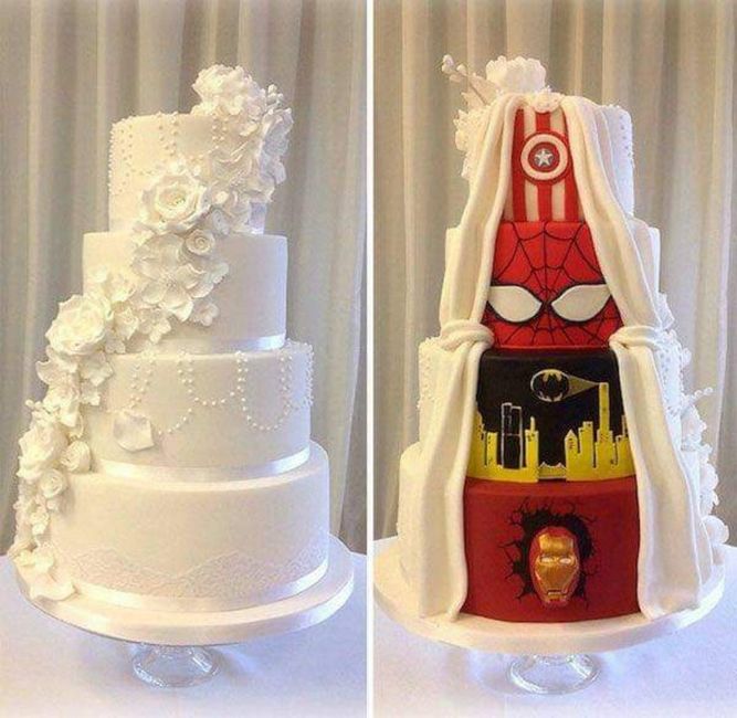 Ideas tarta de boda de superhéroes 😉 5