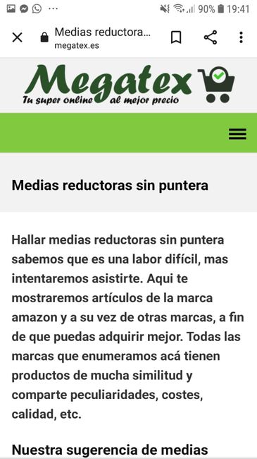 Medias reductoras sin puntera, misión imposible 3