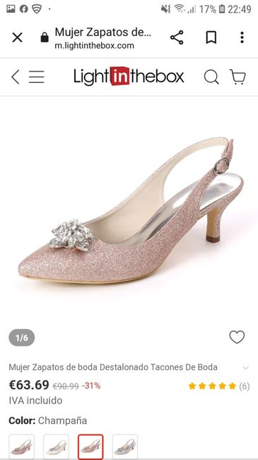 Zapato bajo para novia 5