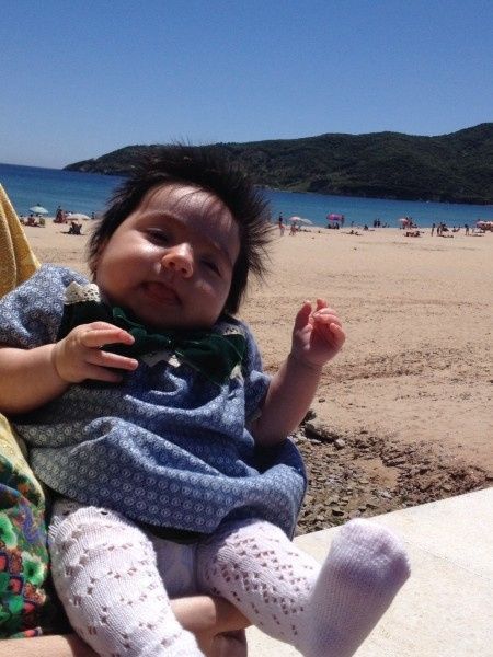 En la playa