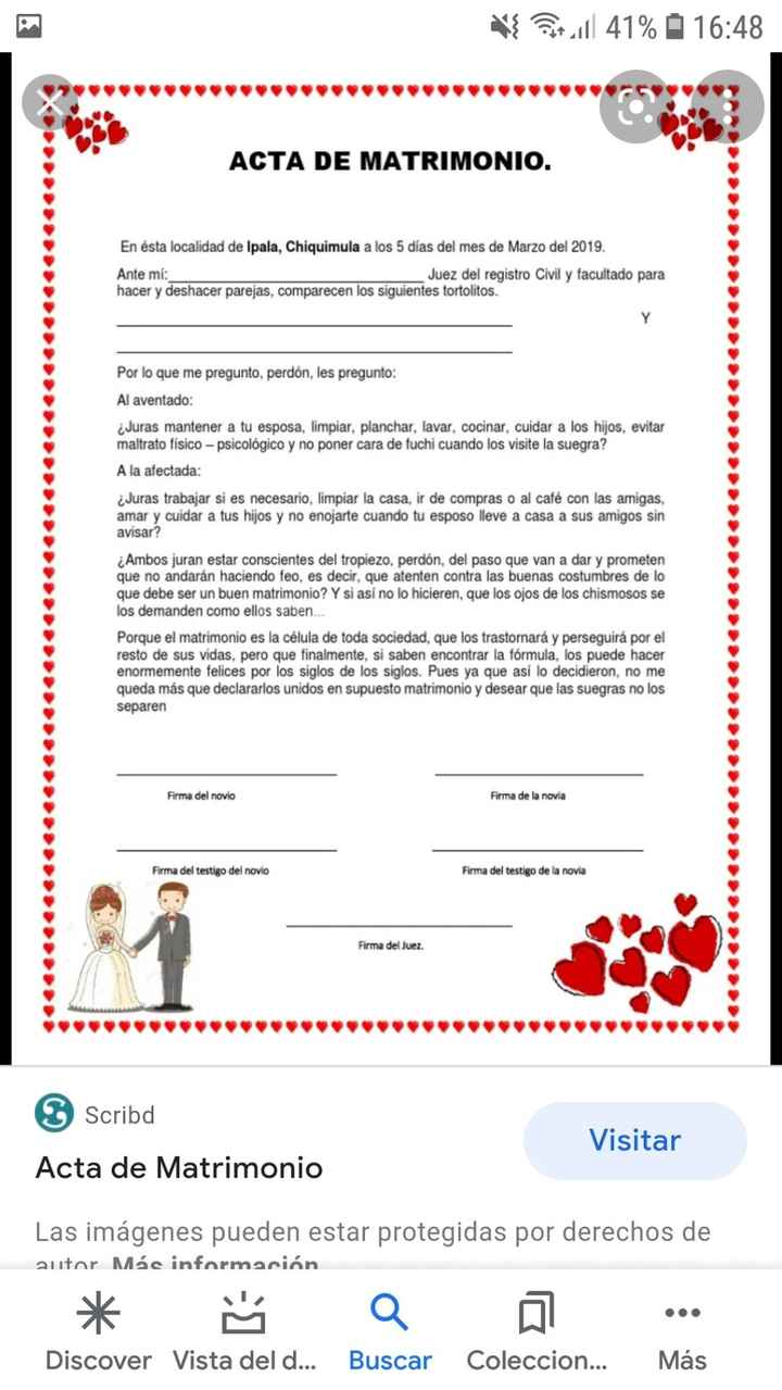 Papel firma de testigos - 1