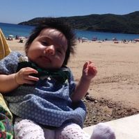 En la playa