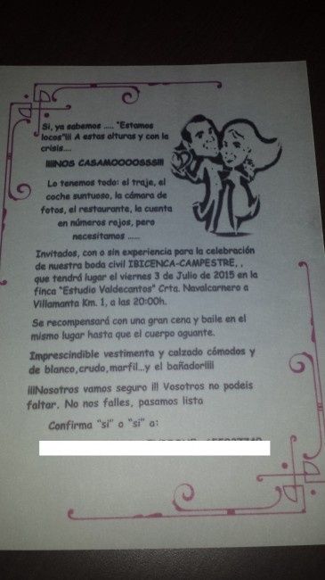 nuestra invitación