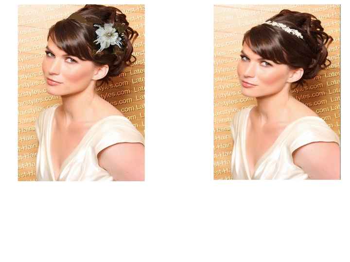 ¿Tiara o flor?