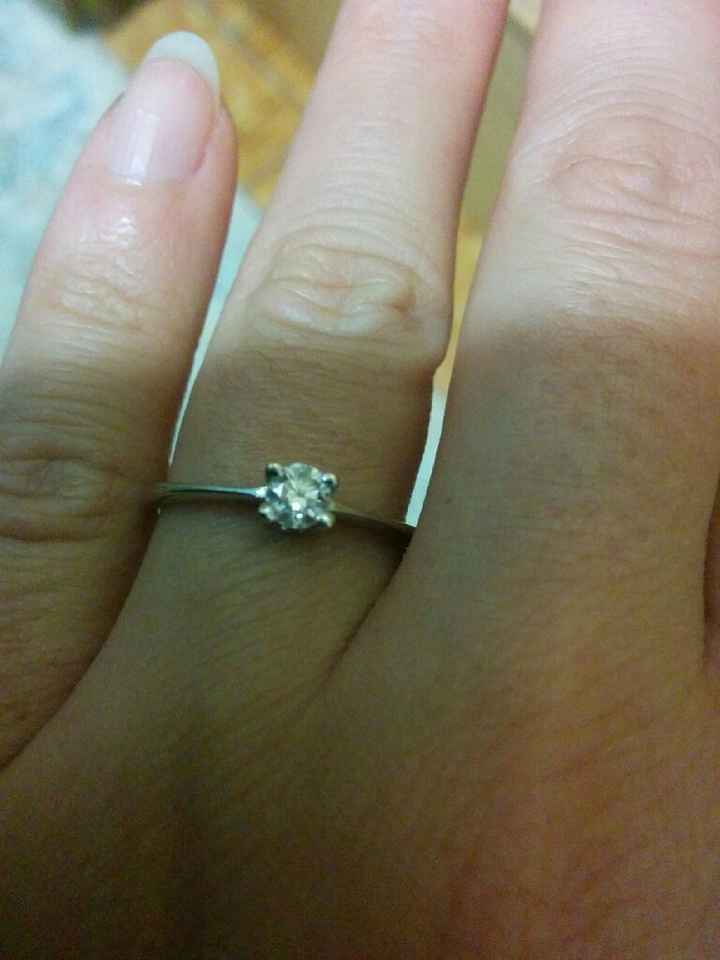Este es mi anillo de pedida, me gustaría ver el vuestro - 1