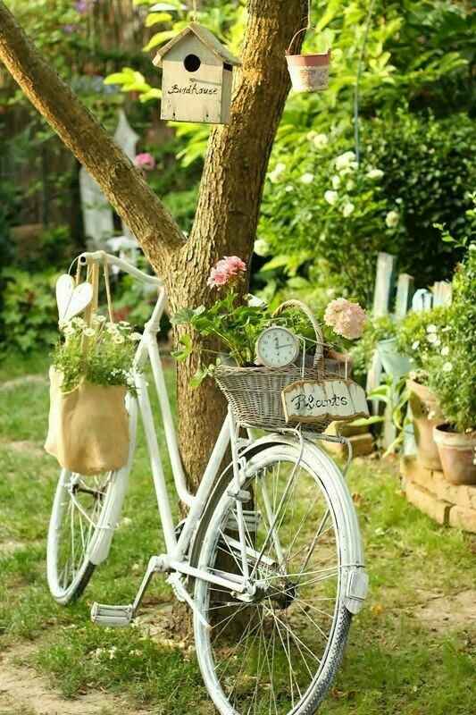 Idea súper bonita:bicicletas decoración! - 1