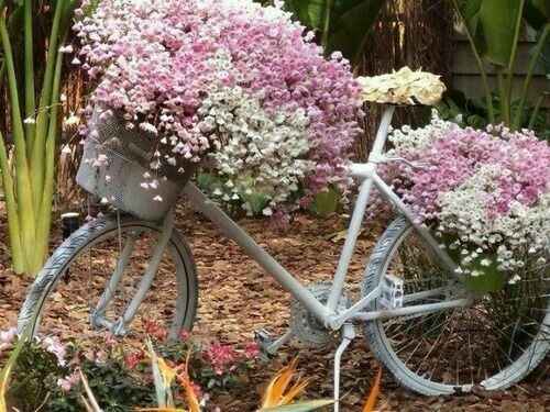 Idea súper bonita:bicicletas decoración! - 4