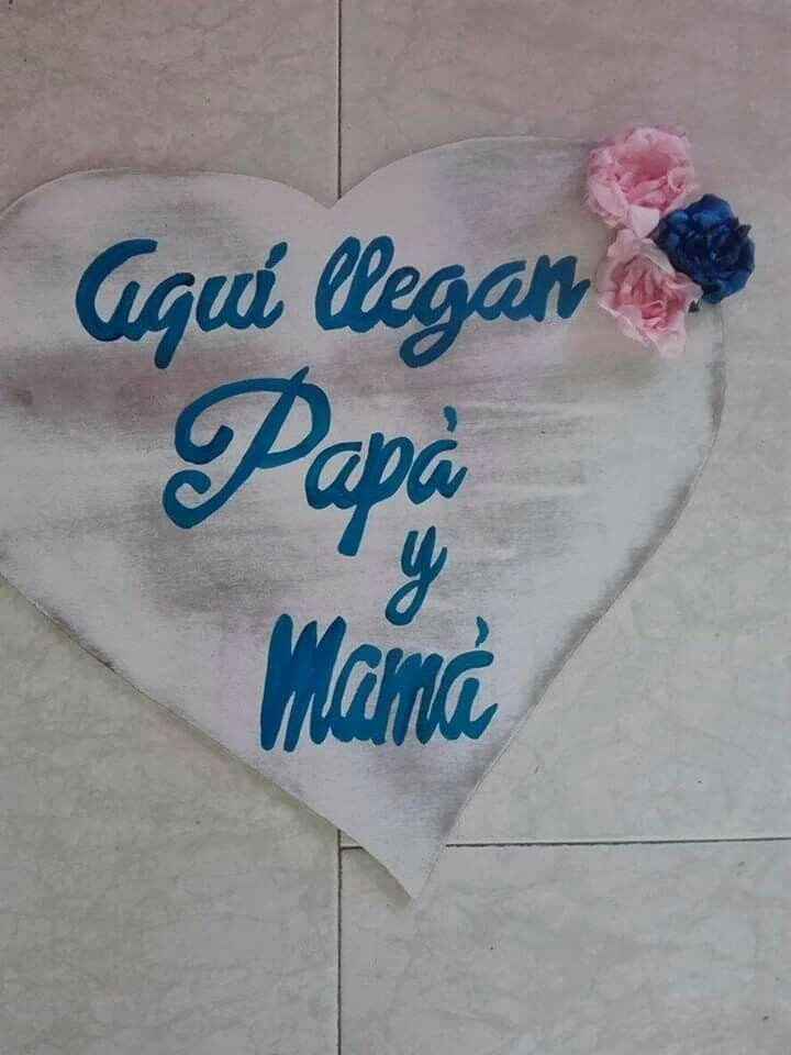 Cartel con el aviso de llegada de la novia - 3