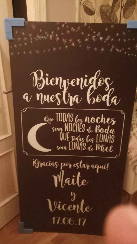 Cartel bienvenida boda - 1
